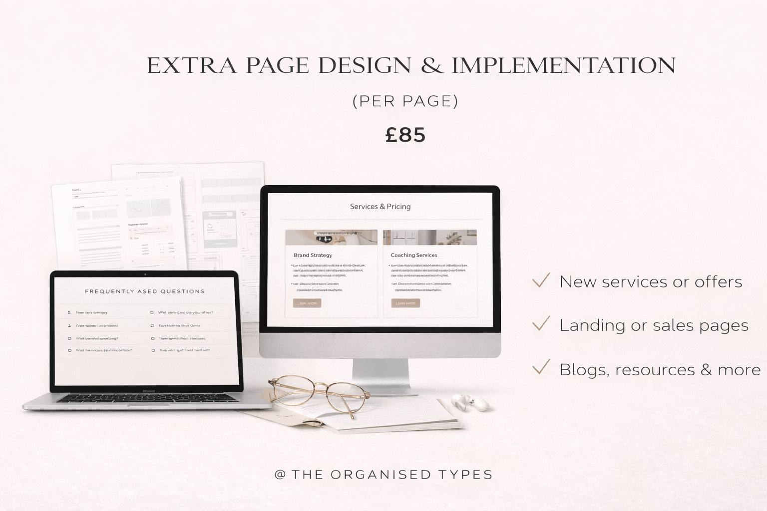 Extra Page Design & Implementation - Website Add-on