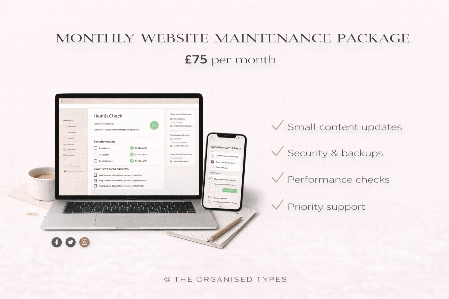 Monthly Website Maintenance Package
