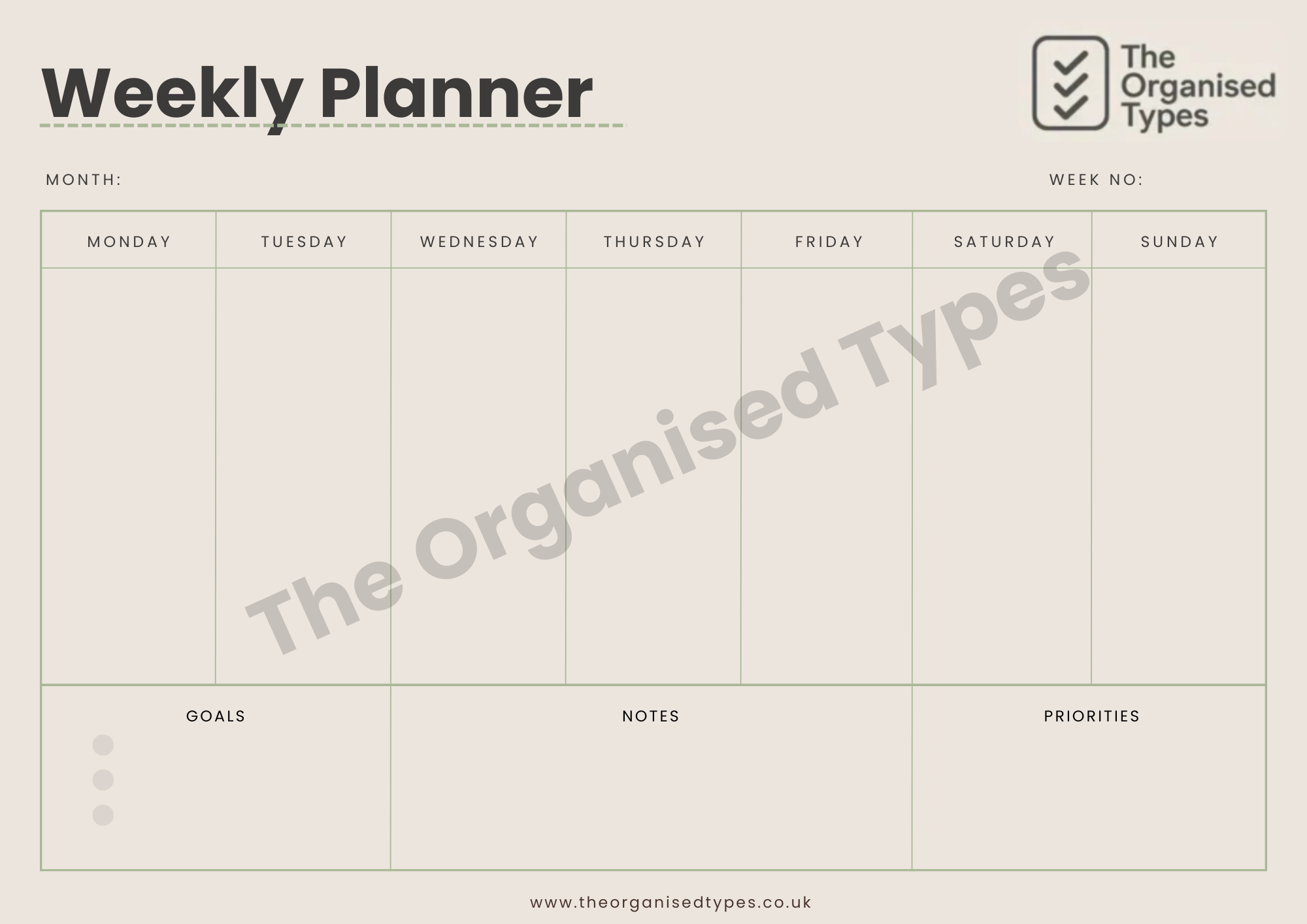 Weekly Planner