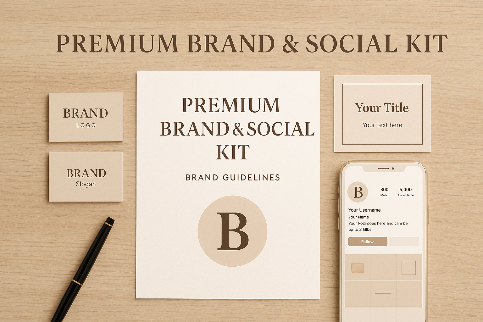 Premium Brand & Social Kit
